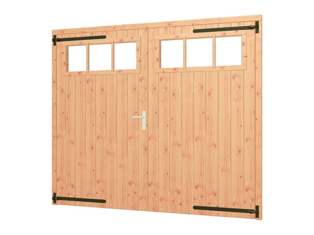 Opgeklampte Dubbele Deur XL Met Bovenraam 254 x 217 cm, Ophalen of Verzenden, Nieuw, 250 cm of meer, Overige typen