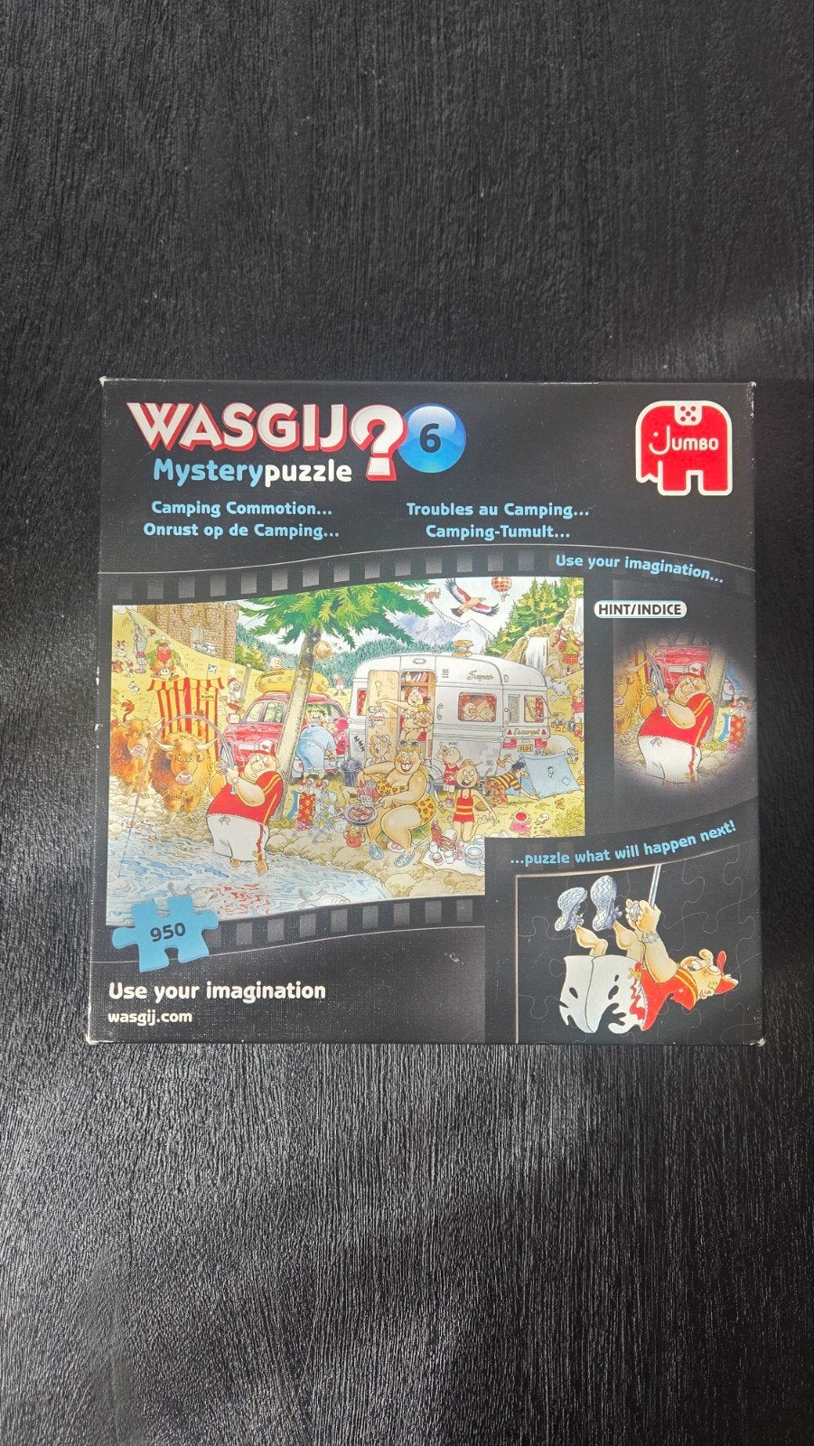 Wasgij Mystery Puzzel (950 stukjes), Ophalen