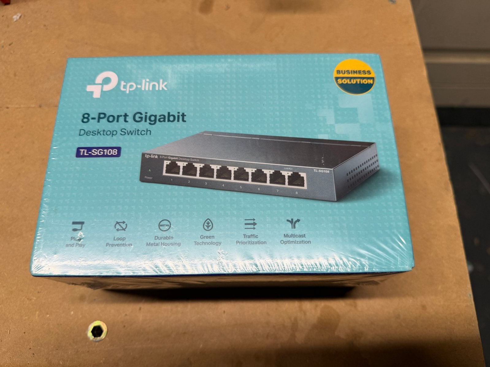 TP-Link TL-SG108 8-Poorts Gigabit Desktop Switch Nieuw, Computers en Software, Netwerk switches, Ophalen of Verzenden, Nieuw