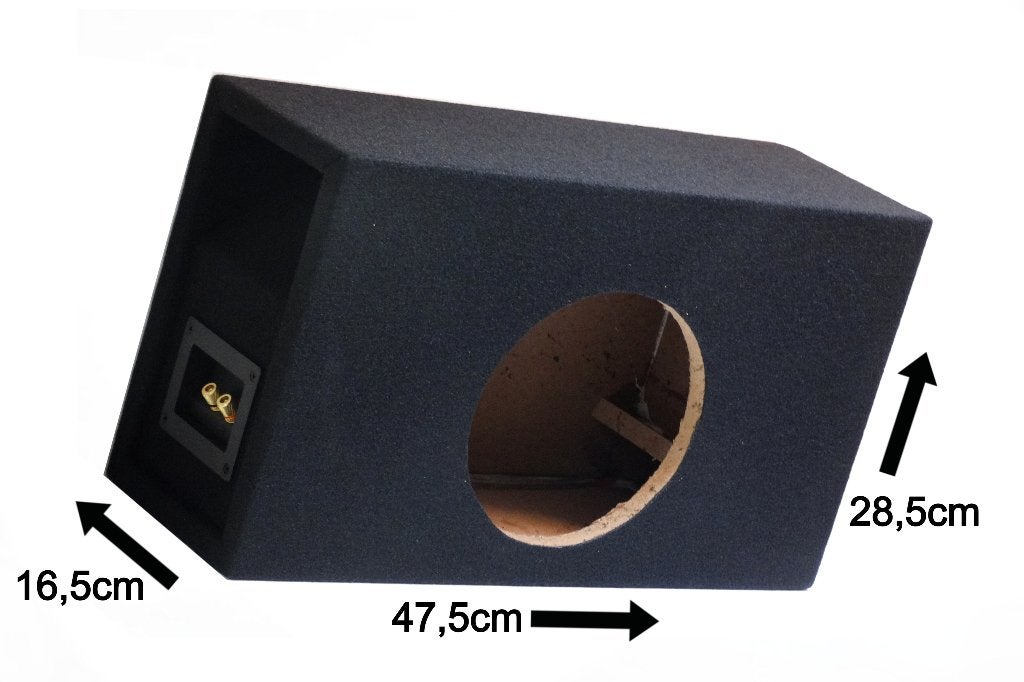 10 Liter Bass-Reflex 8 Inch Subwoofer Kist Necom NE0808.1AIR, ., Nieuw, Ophalen of Verzenden, .
