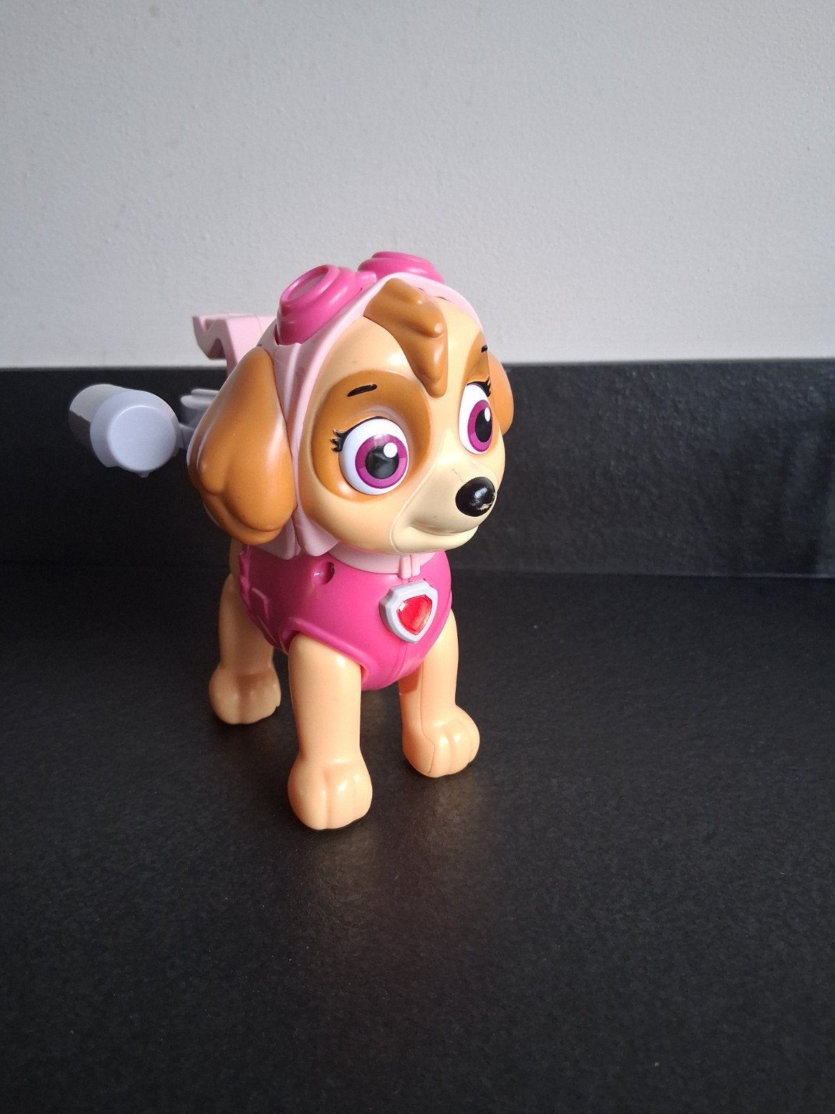 Paw Patrol Skye speelgoedfiguur met geluid en batterijen, Ophalen of Verzenden, Gebruikt