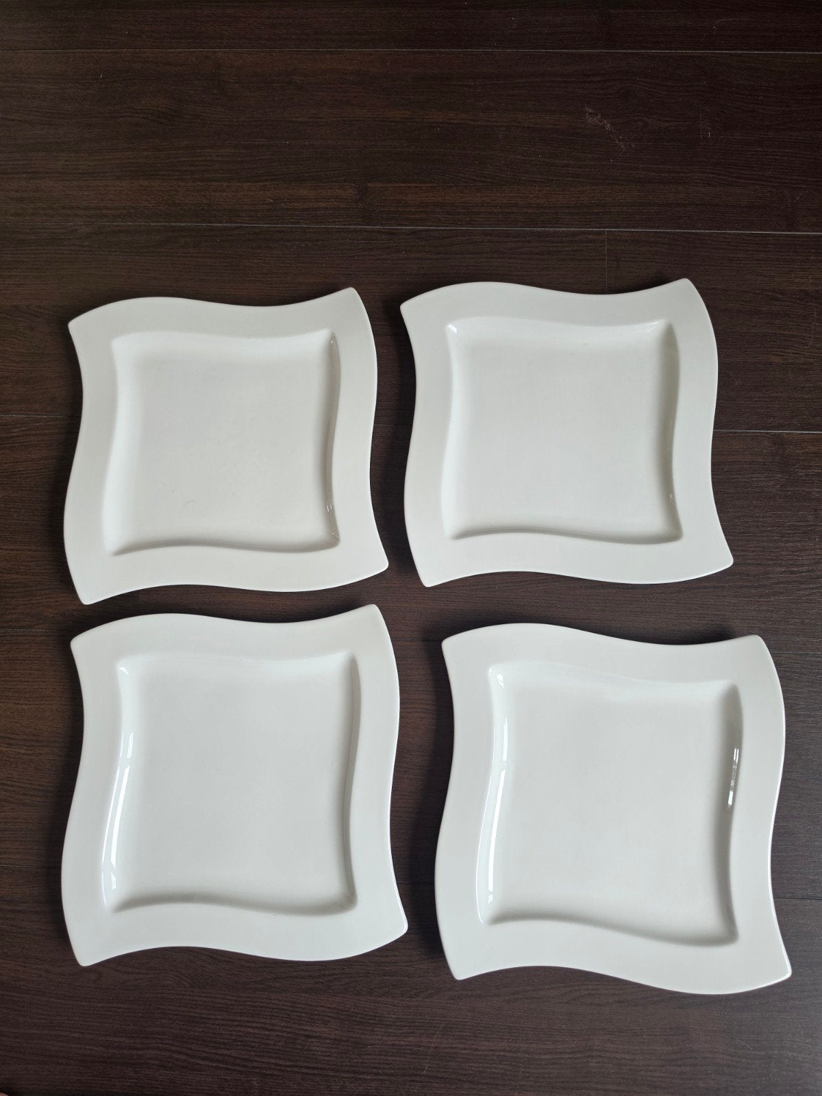 4 dinerborden New Wave van Villeroy&Boch, Villeroy & Boch, Ophalen of Verzenden, Zo goed als nieuw, Bord(en)