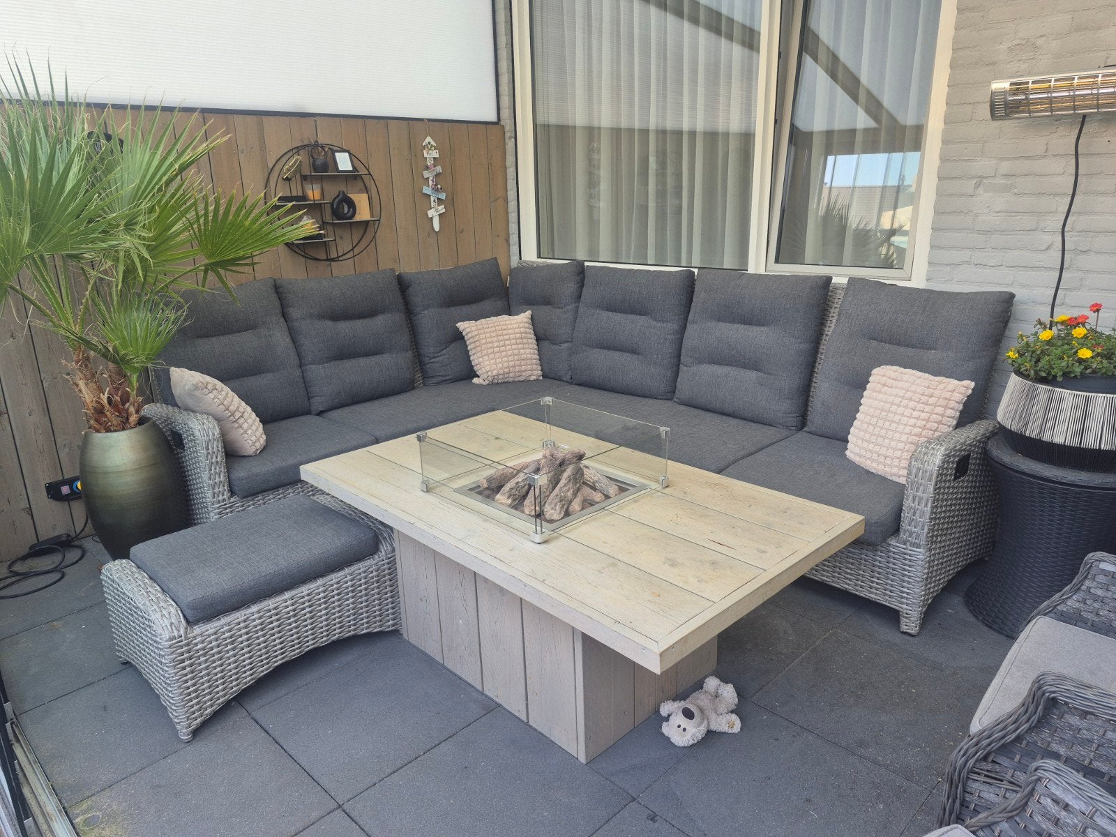 Mooie vuurtafel! Van steigerhout!, Tuin en Terras, Ophalen