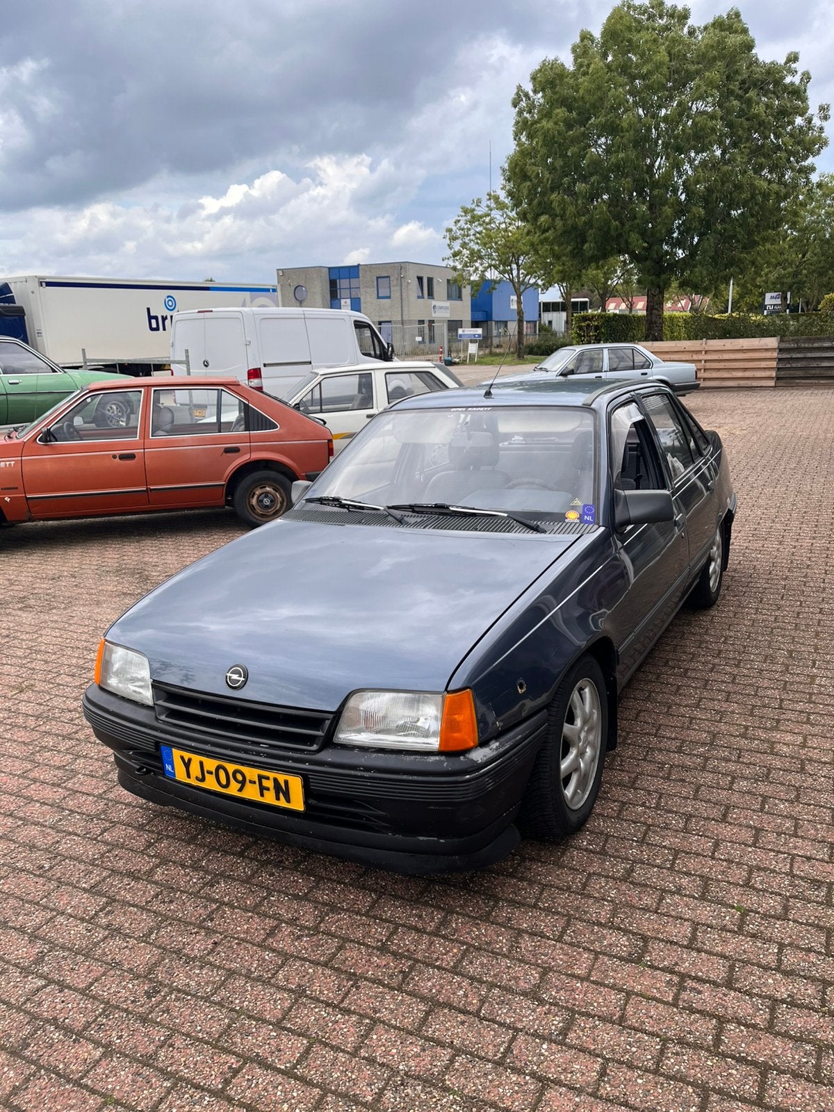Kadett E 1.6S, Stof, Blauw, Bedrijf, Opel