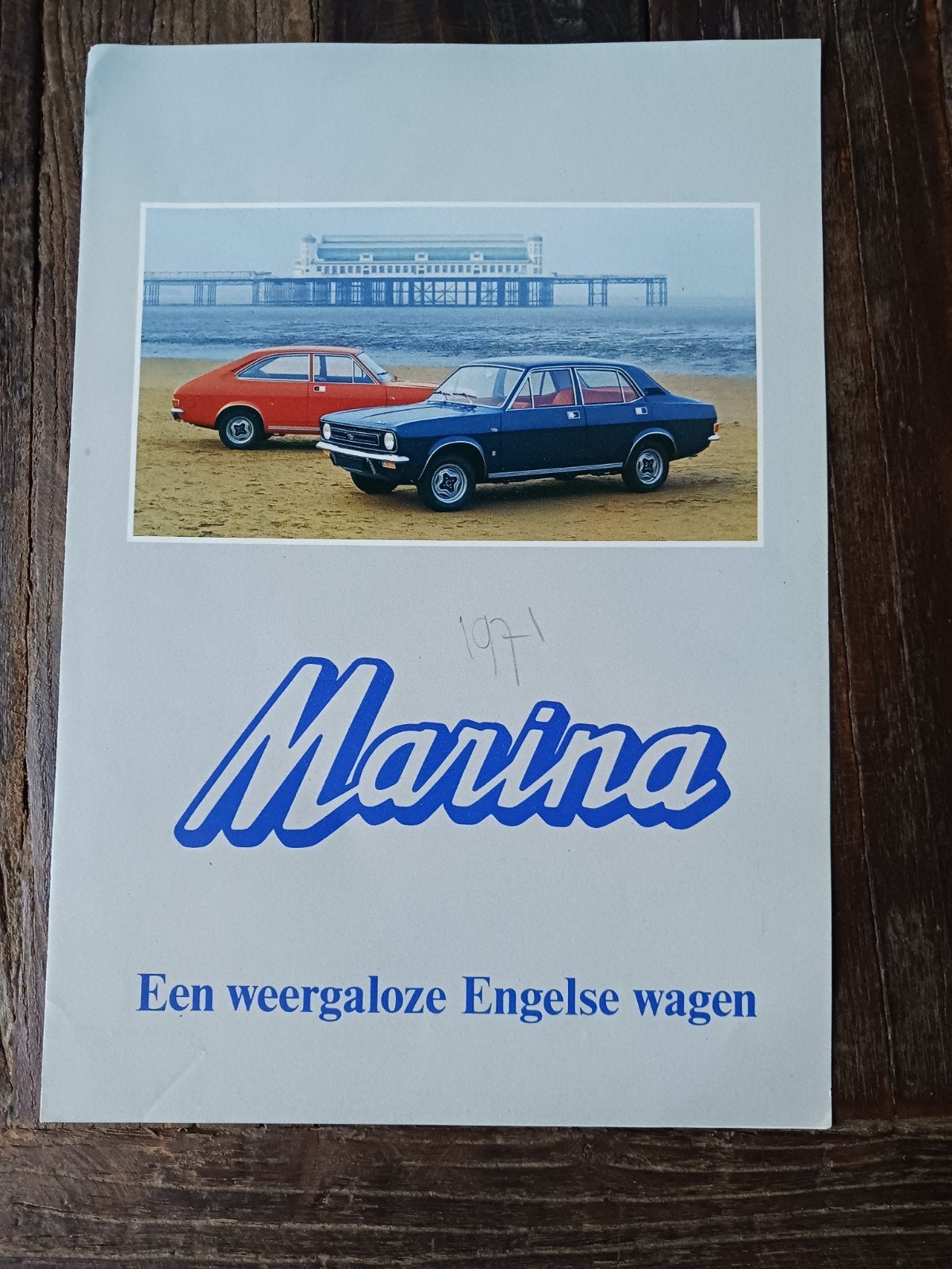 Morris Marina folder 1971, Boeken, Auto's | Folders en Tijdschriften, Ophalen of Verzenden, Gelezen, Overige merken