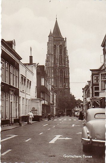 17 Gorinchem Toren, Verzamelen, Ophalen of Verzenden, 1940 tot 1960, Zuid-Holland