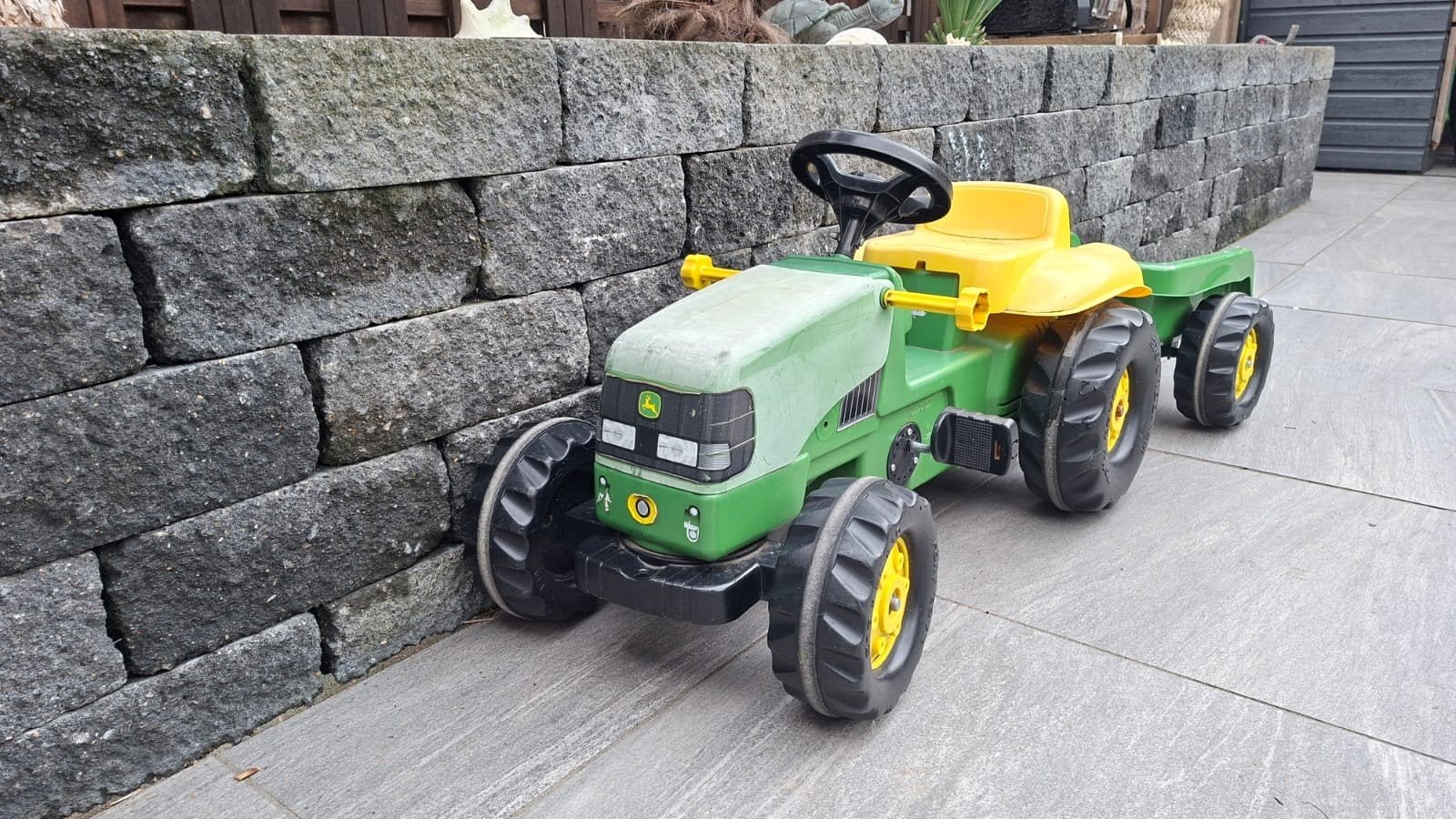 John Deere traptractor met aanhanger, Ophalen, Gebruikt, Trapvoertuig