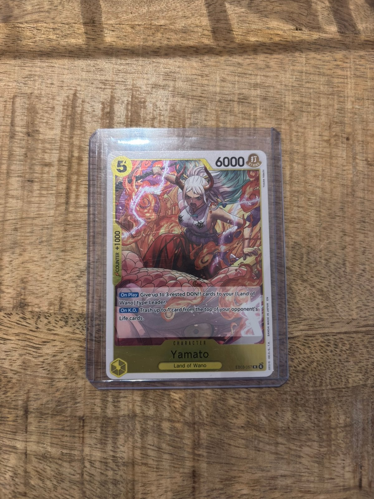 One Piece Card Game Yamato OP03-057 SR, Ophalen of Verzenden, Zo goed als nieuw, Losse kaart