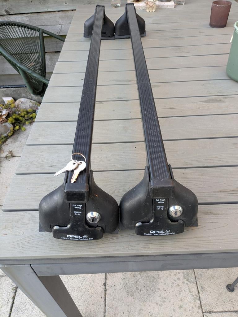 Opel dakdragers met sleutels, Auto diversen, Dakdragers, Ophalen, Gebruikt