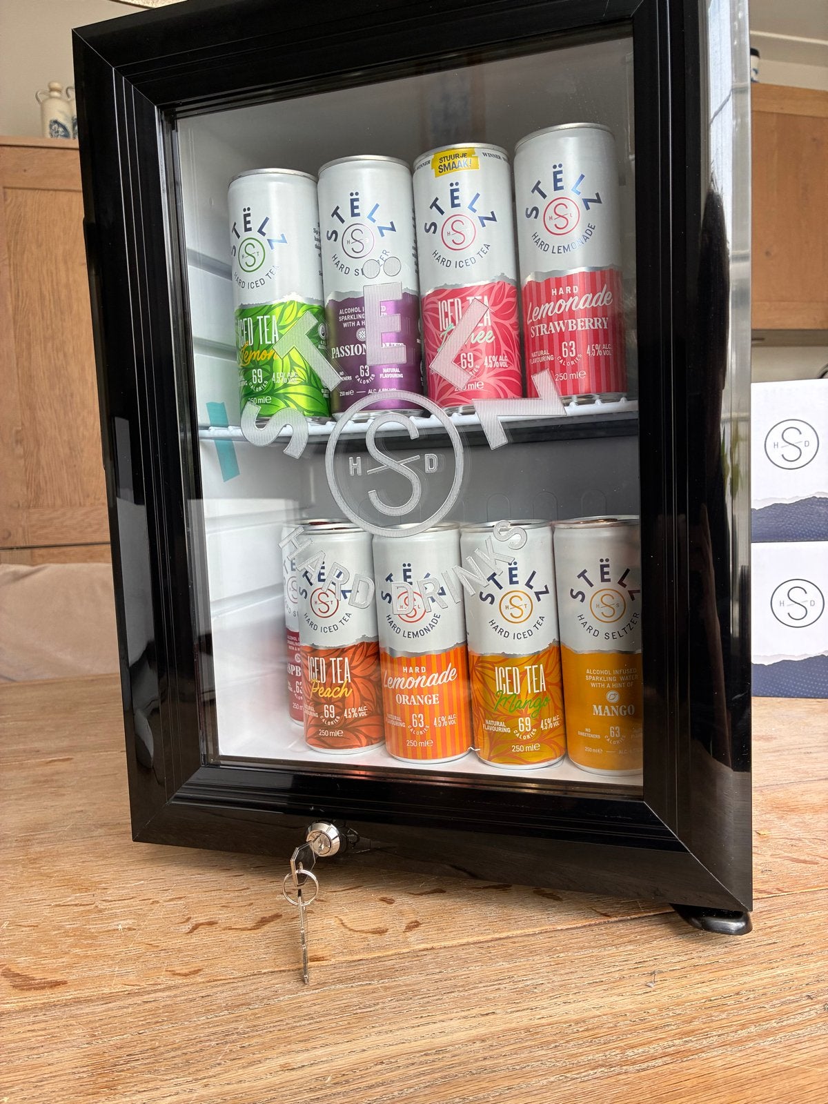 Stelz Hard Drinks Minikoelkast - Nieuw in Doos, Witgoed en Apparatuur, Koelkasten en IJskasten, Zonder vriesvak, Nieuw, Ophalen of Verzenden