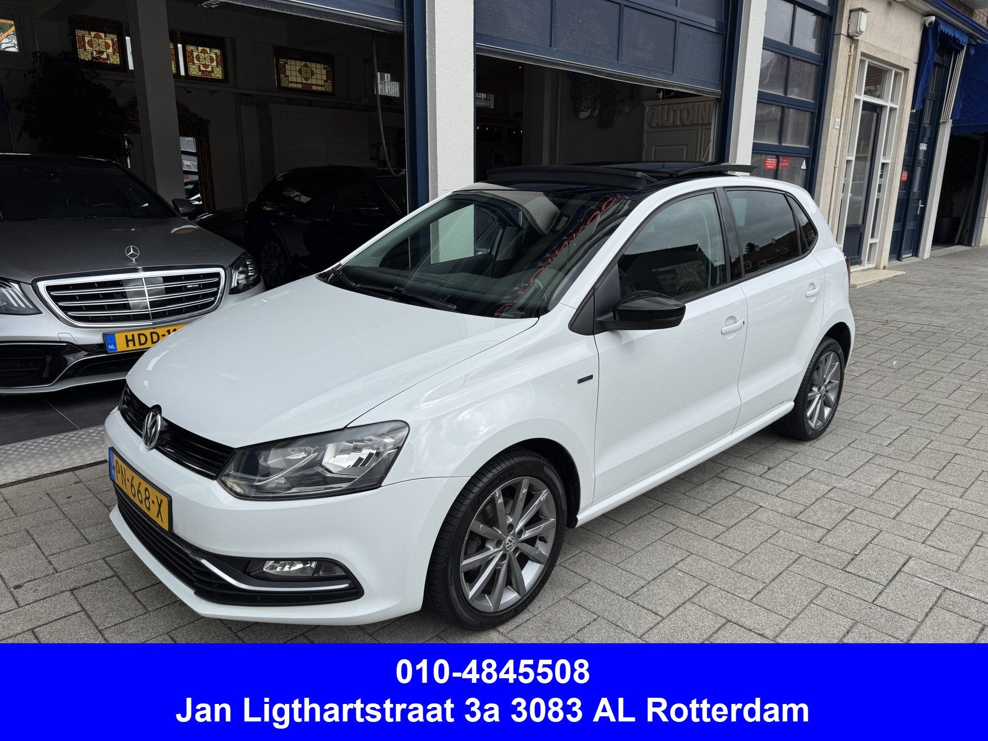 Volkswagen Polo 1.0 First Edition PANORAMA/NAVI/AIRCO, Voorwielaandrijving, Euro 6, Wit, Bedrijf