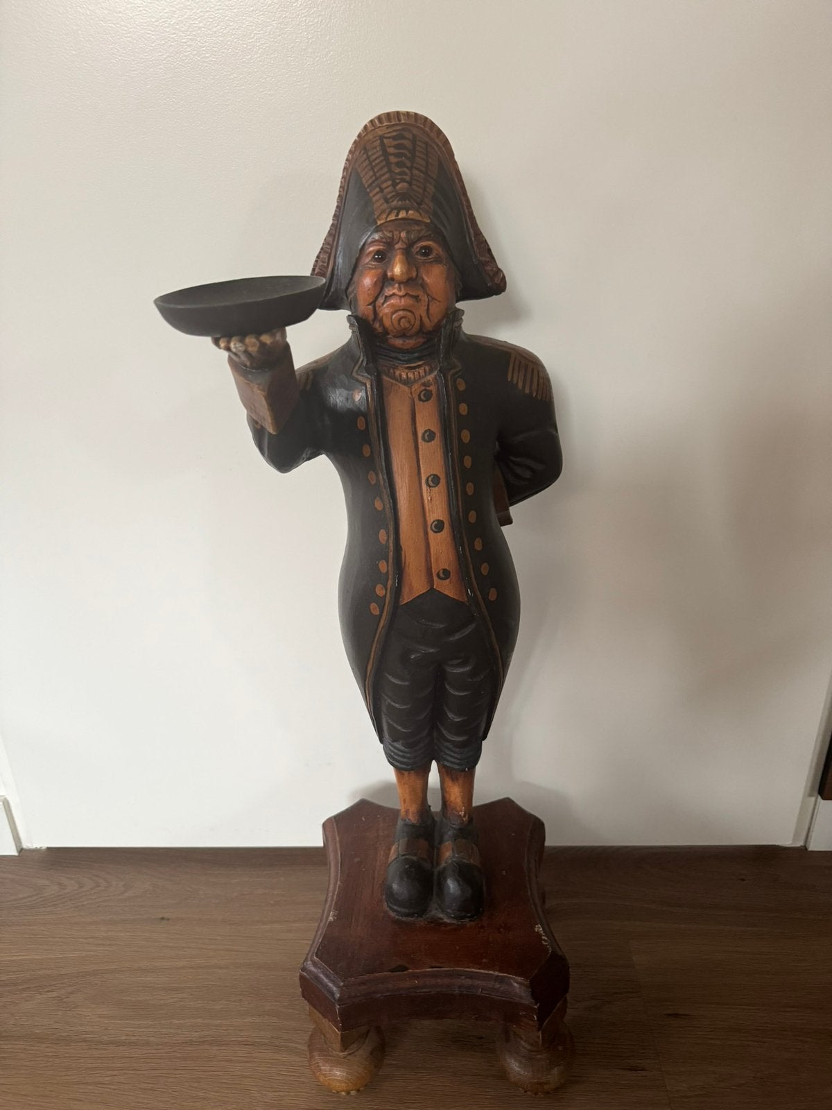 Prachtig Vintage Houten Butler - Mr. Bumble (Oliver Twist, Antiek en Kunst, Kunst | Beelden en Houtsnijwerken, Ophalen