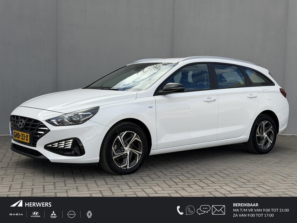 Hyundai i30 Wagon 1.0 T-GDi MHEV Comfort Automaat / Facelift, Auto's, Hyundai, Stof, Gebruikt, Euro 6, Wit