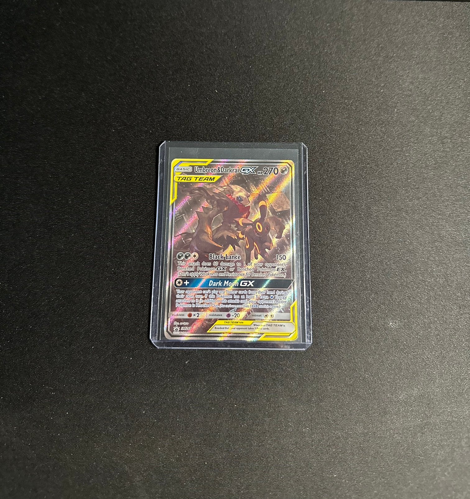 Umbreon & Darkrai GX TagTeam - SM241, Ophalen of Verzenden, Zo goed als nieuw