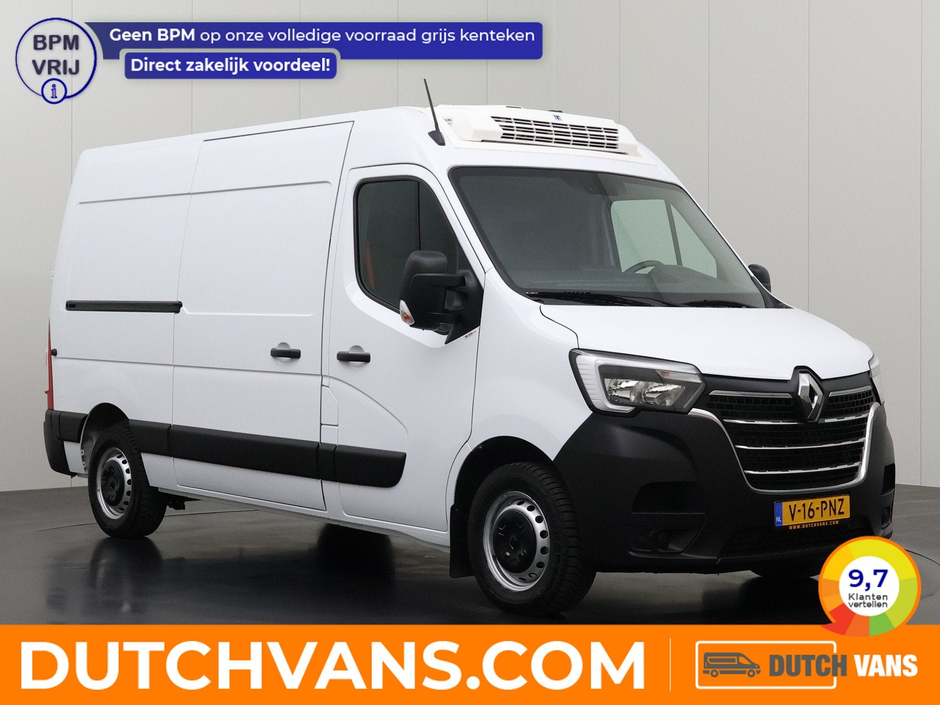 Renault Master 2.3DCi 135PK L2H2 Koelauto Dag-Nacht aansluit, Voorwielaandrijving, Multifunctioneel stuurwiel, Gebruikt, 4 cilinders