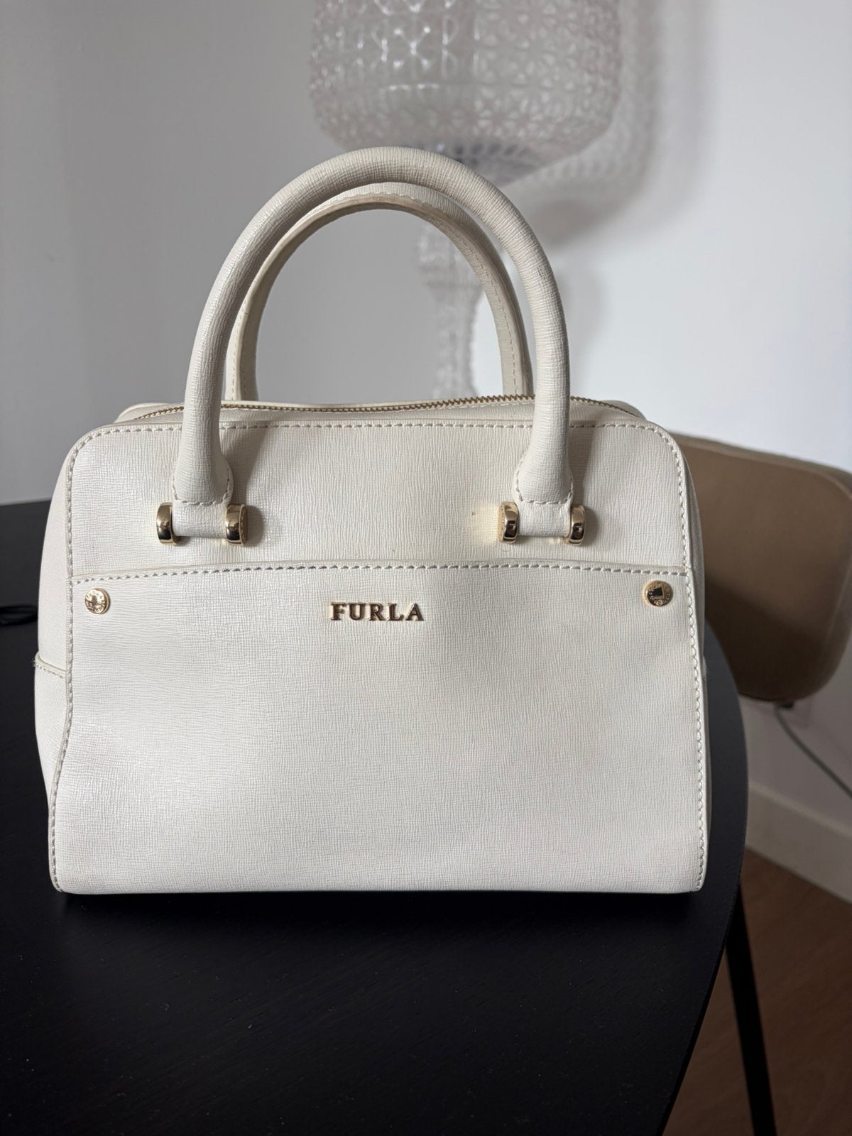 Furla leren tas, Ophalen of Verzenden, Zo goed als nieuw, Handtas