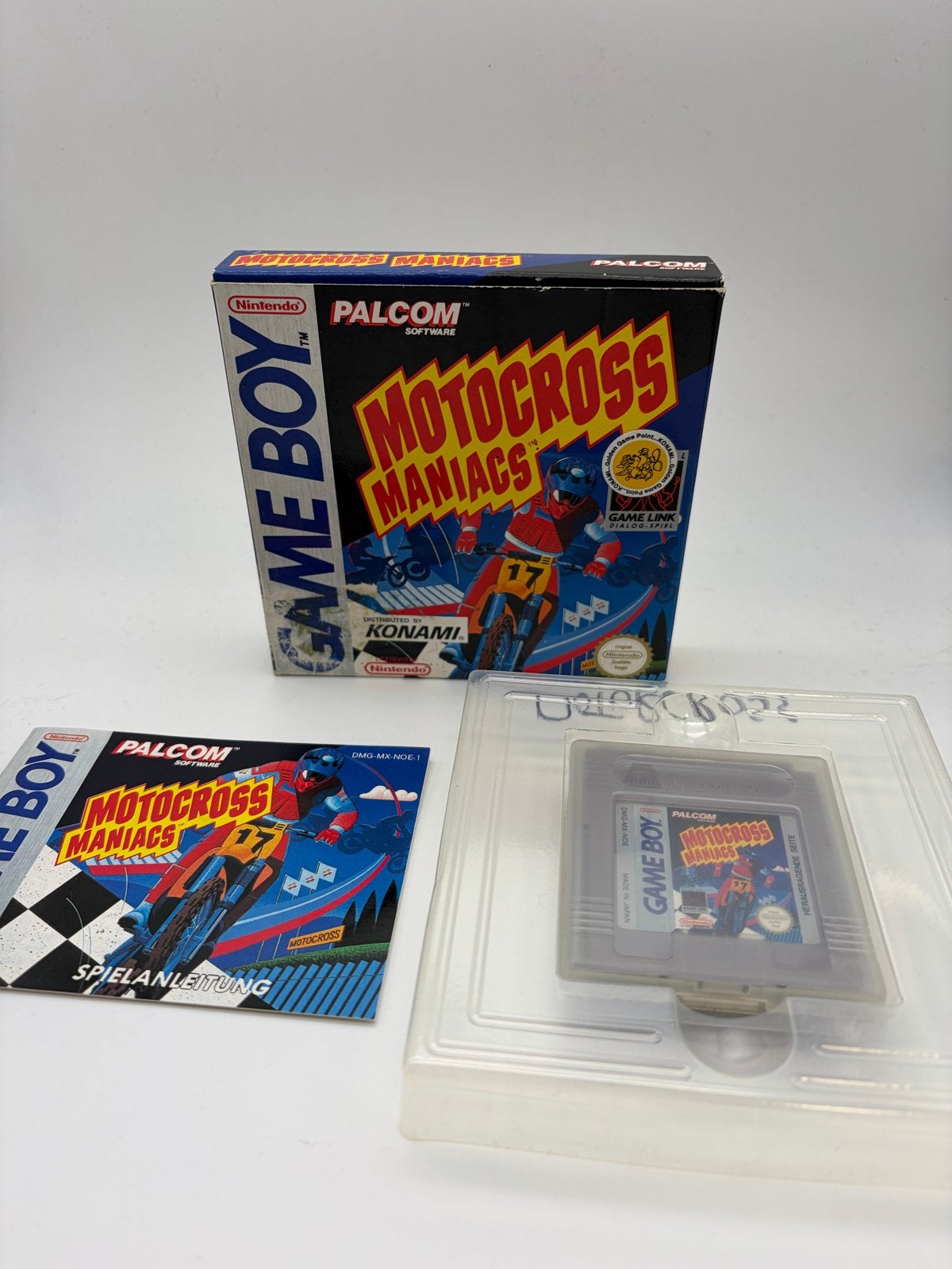 Motocross Maniacs Game Boy (compleet) - Konami Palcom, Gebruikt, 1 speler, Racen en Vliegen, Ophalen of Verzenden