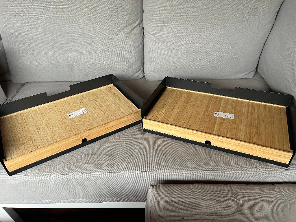 Elloven monitorstandaard met lade, Ophalen of Verzenden, Nieuw, Ikea