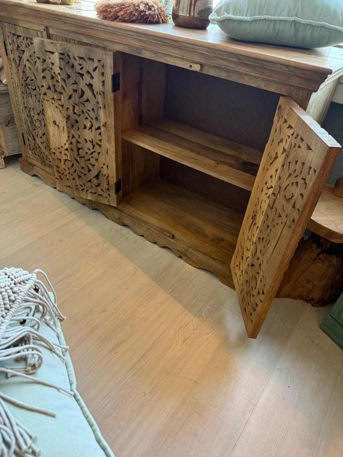 India/Ibiza style dressoir, Huis en Inrichting, Kasten | Dressoirs, Ophalen, Nieuw, 25 tot 50 cm, 150 tot 200 cm