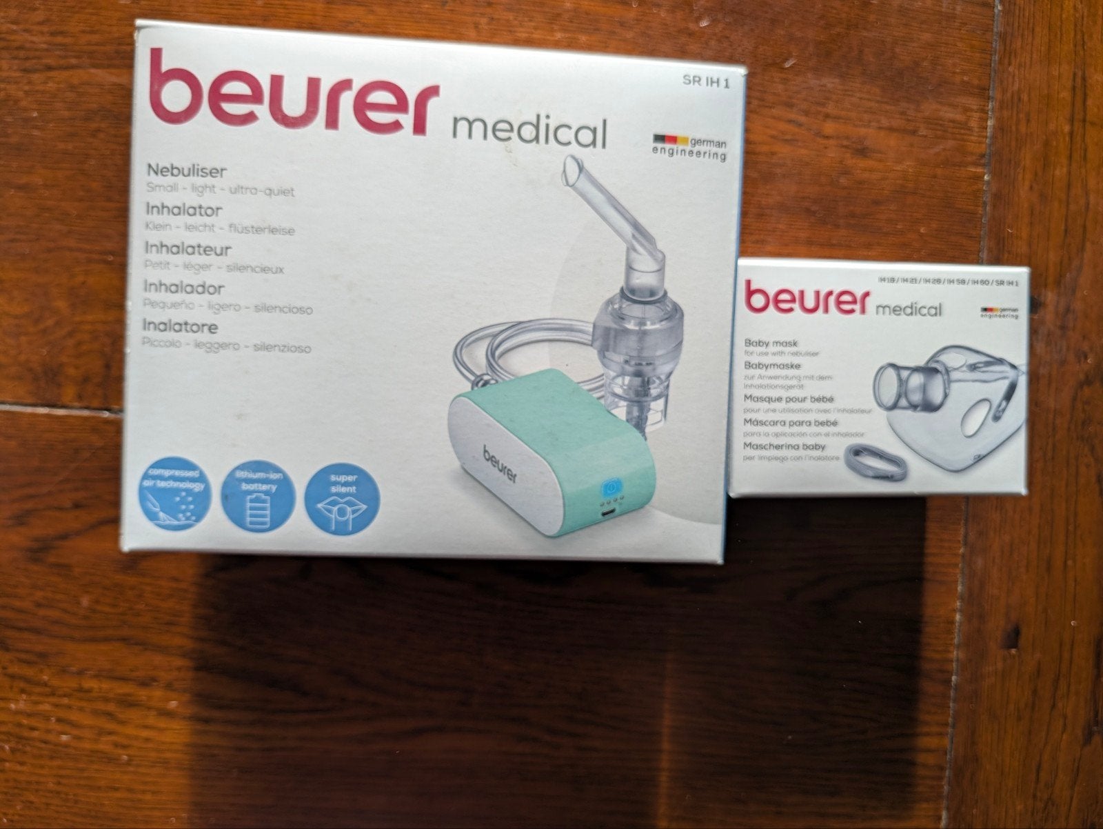 Beurer Medical SR IH1 Inhalator met babymasker, Ophalen of Verzenden, Zo goed als nieuw