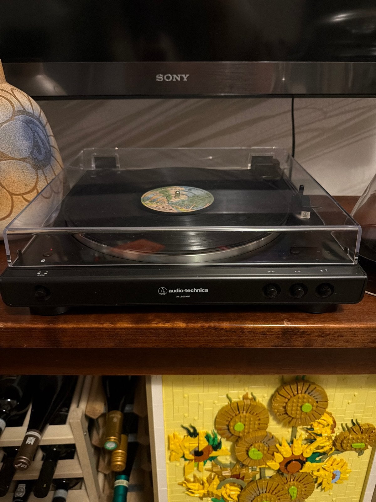 Audio-Technica LP60XBTBK Volautomatische Platenspeler Zwart, Audio, Tv en Foto, Platenspelers, Automatisch, Zo goed als nieuw