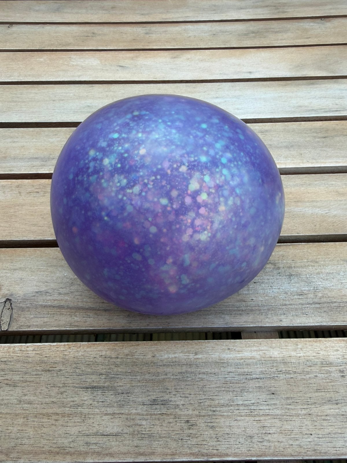 Paarse glitter knijp bal Squeezie/squishy, Ophalen, Zo goed als nieuw, Meisje