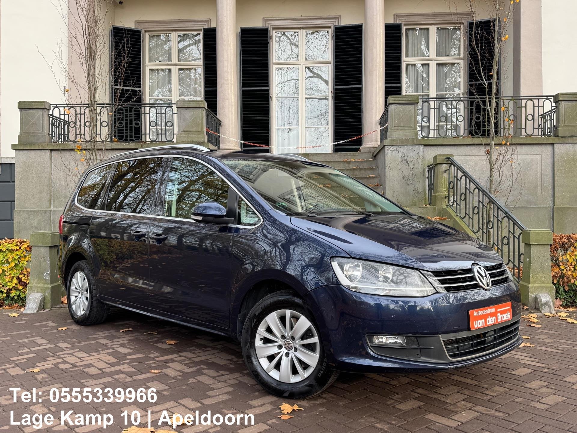 Volkswagen Sharan 1.4 TSI Highline 7pAutomaat Navi Camera El, Gebruikt, 4 cilinders, 150 pk, Blauw