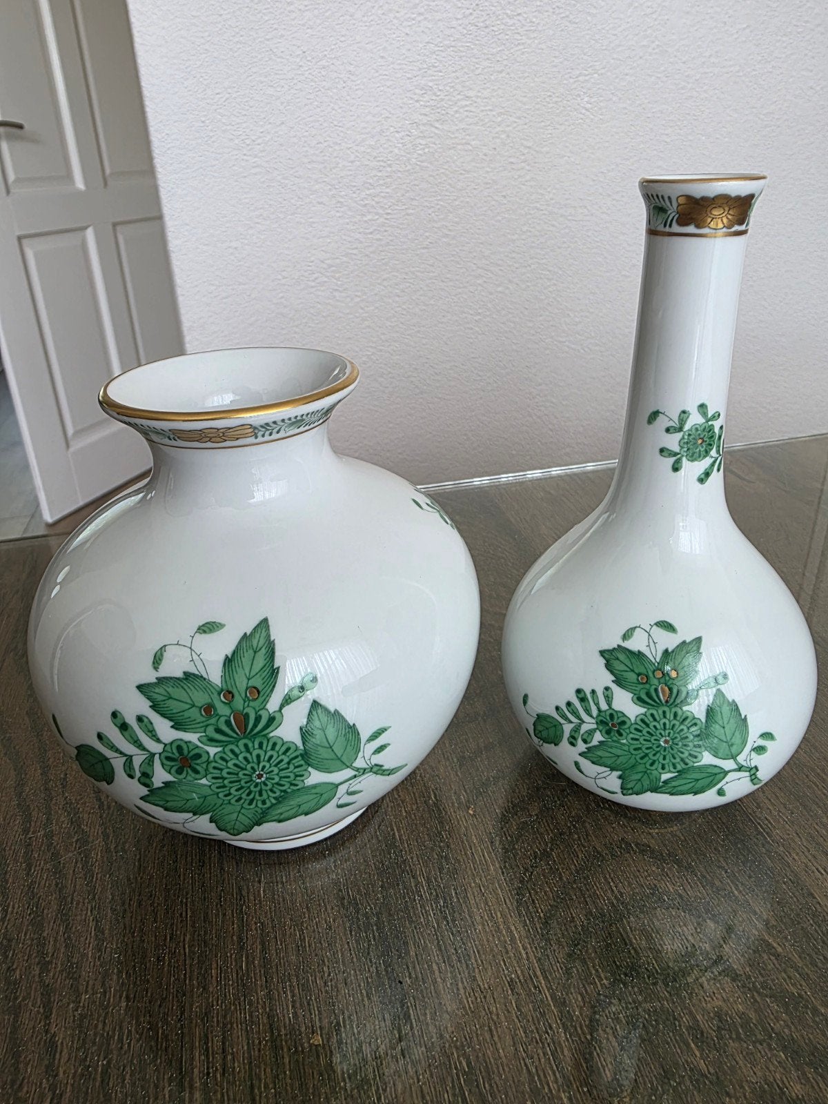 Herend Apponyi Green vaasje - Chinese Bouquet, Ophalen of Verzenden