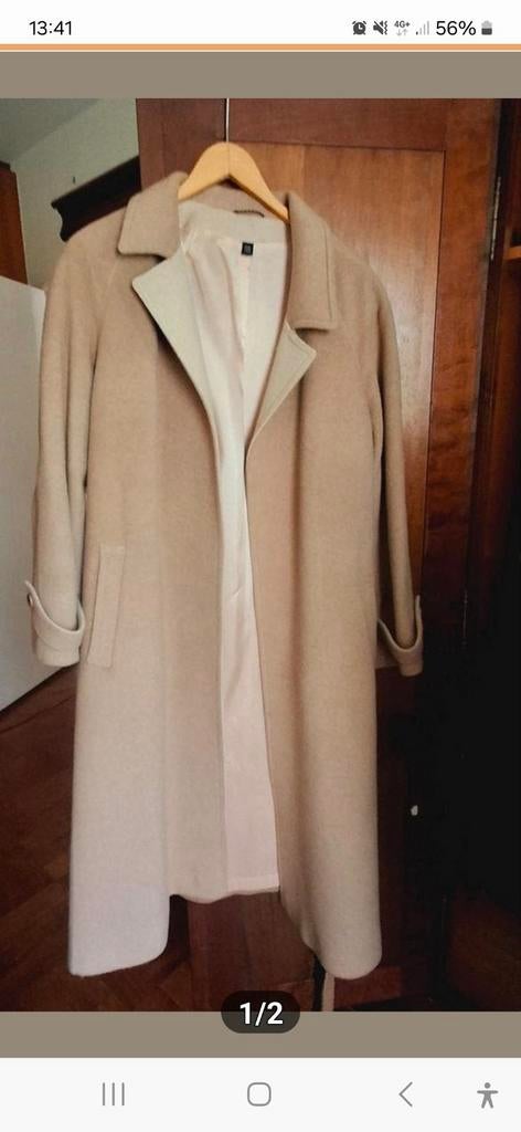 Prachtige cashmere &wool jas mt 38, Ophalen of Verzenden, Zo goed als nieuw, Maat 38/40 (M)