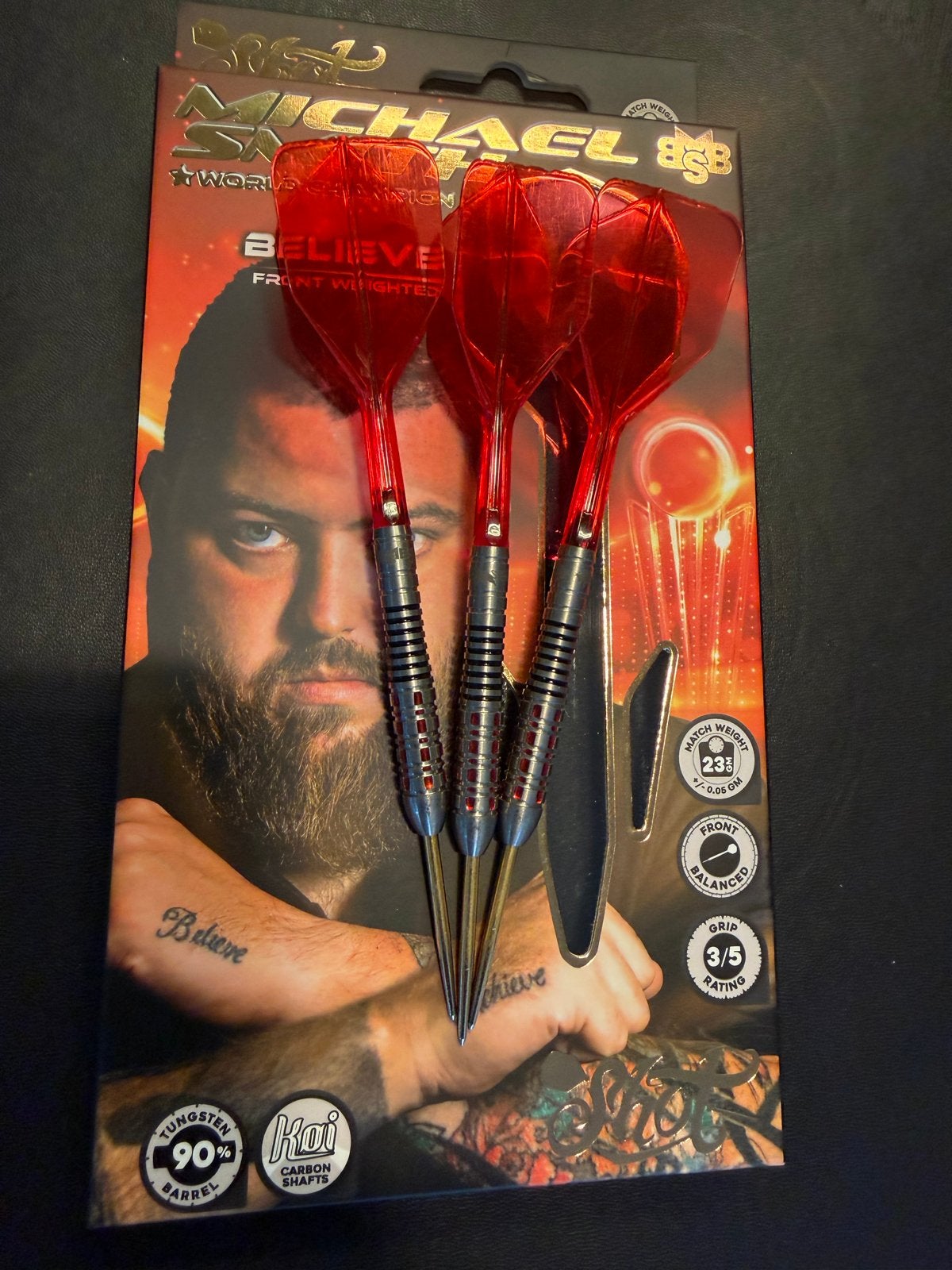 Michael Smith Shot Believe Dartpijlen 23 Gram - Nieuw in ver, Sport en Fitness, Darts, Ophalen of Verzenden, Zo goed als nieuw