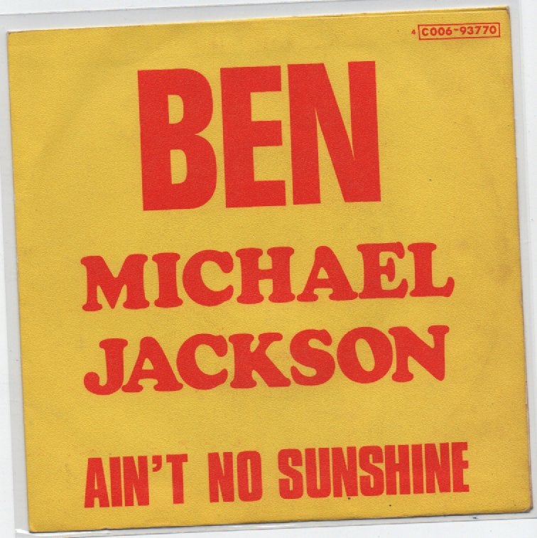Michael Jackson- BEN Belgische persing, Cd's en Dvd's, Vinyl Singles, Gebruikt, Verzenden, 7 inch, Fotohoes