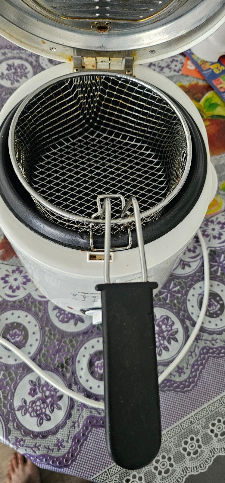 Cookworks Friteuse - Compact en Handig, 2 tot 3 liter, Ophalen of Verzenden, Gebruikt, Uitneembare binnenpan