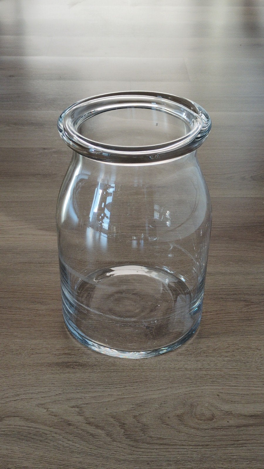 IKEA Vaas van transparant glas - 28cm hoog, Ophalen, Zo goed als nieuw, Transparant, Glas