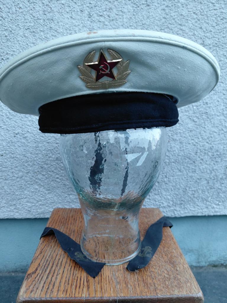 Russische Marine Baret met embleem en lint - 1989, Verzamelen, Militaria | Algemeen, Ophalen of Verzenden, Marine, Overige gebieden