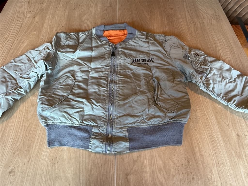 Pitbull Germany jas - reversible - Alpha Industries MA-1 Fli, Verzenden, Zo goed als nieuw, Groen