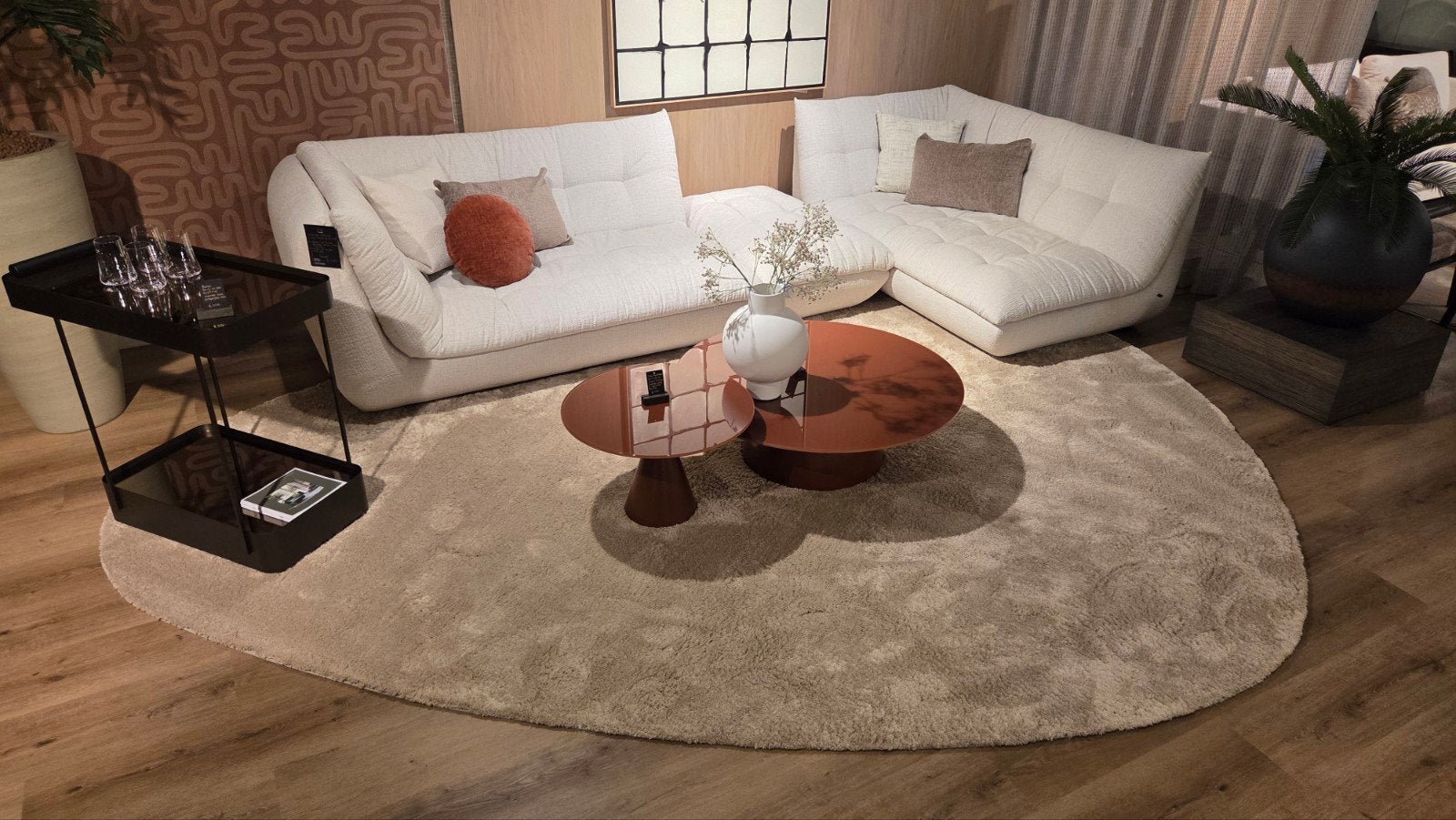 Groot Vloerkleed Savanna Beige - 390 x 285 cm, Huis en Inrichting, Ophalen, Modern, Comfortabel, Beige, 200 cm of meer