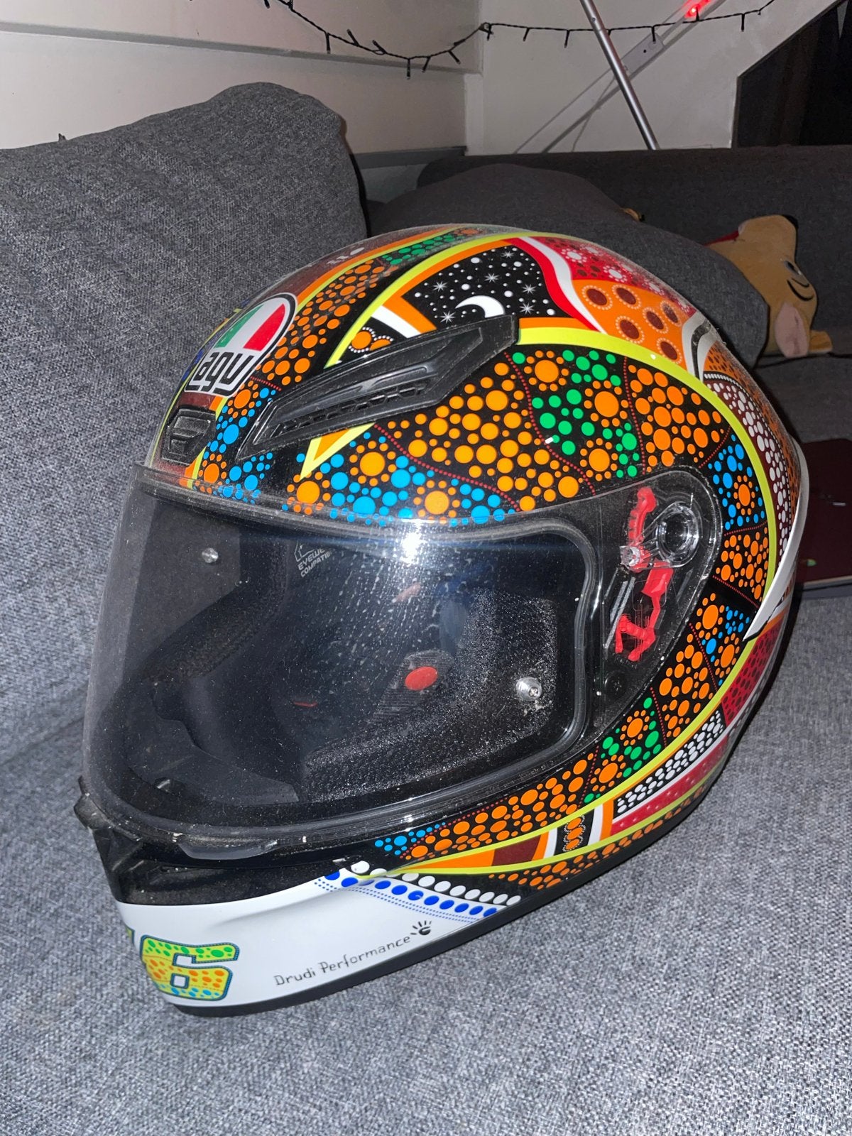 AGV K1 Valentino Rossi Dreamtime Integraalhelm - Maat XL, XL, Ophalen of Verzenden, Tweedehands, Integraalhelm