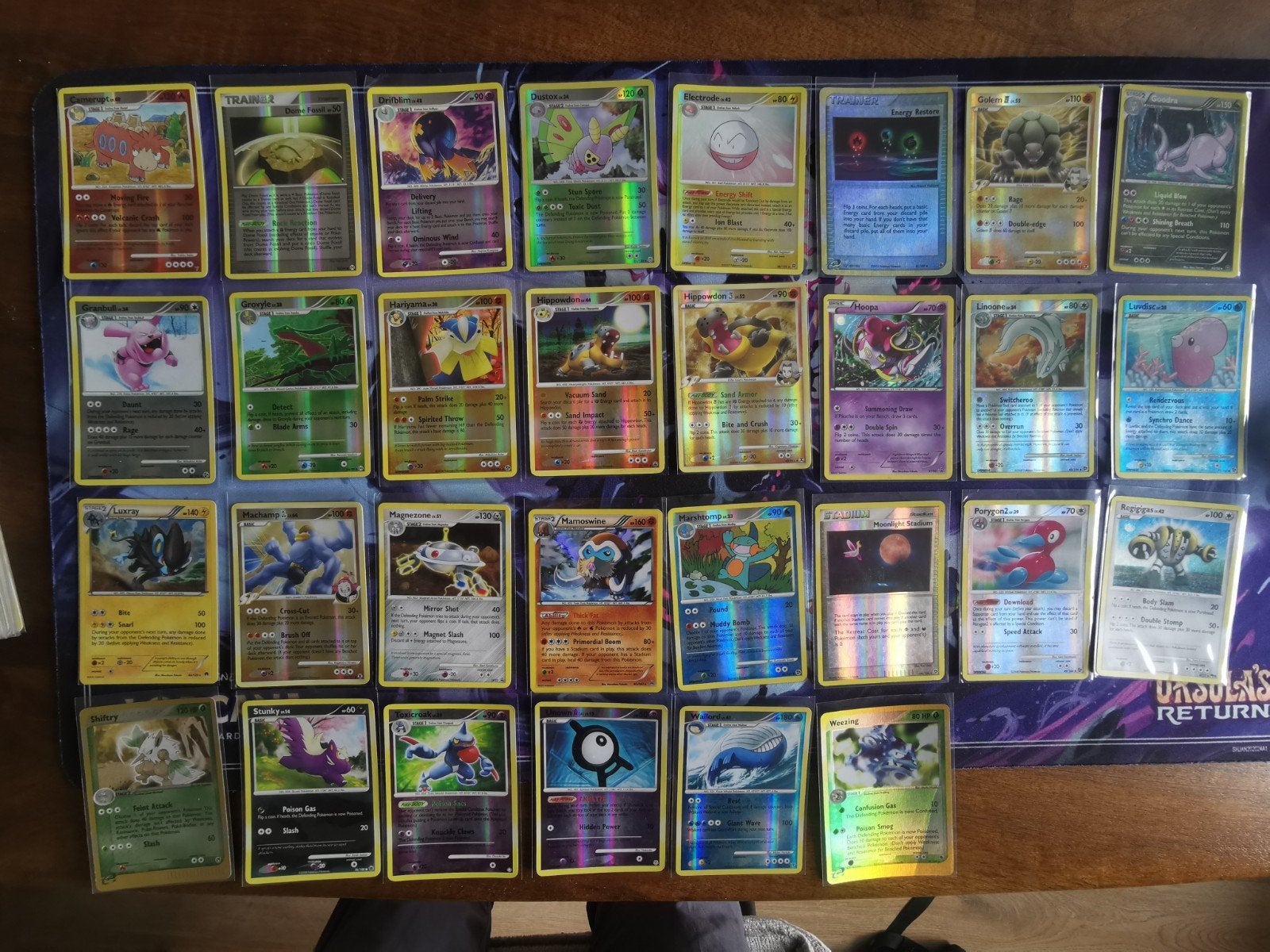 Oude glimmende pokémon kaarten, Ophalen, Gebruikt, Meerdere kaarten, Foil