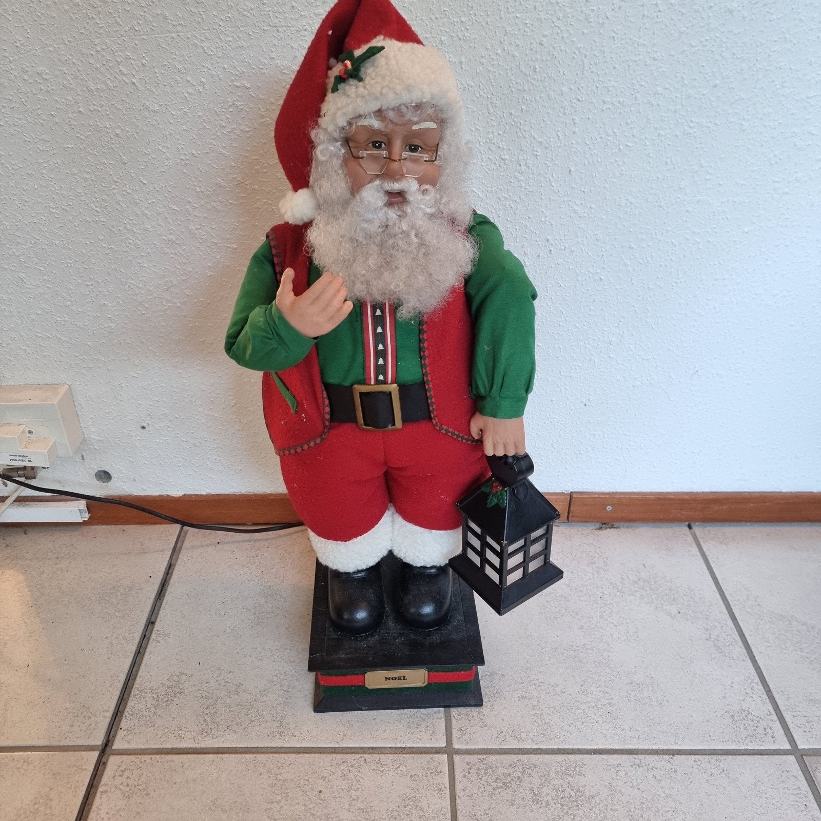 bewegende kerstman, Ophalen
