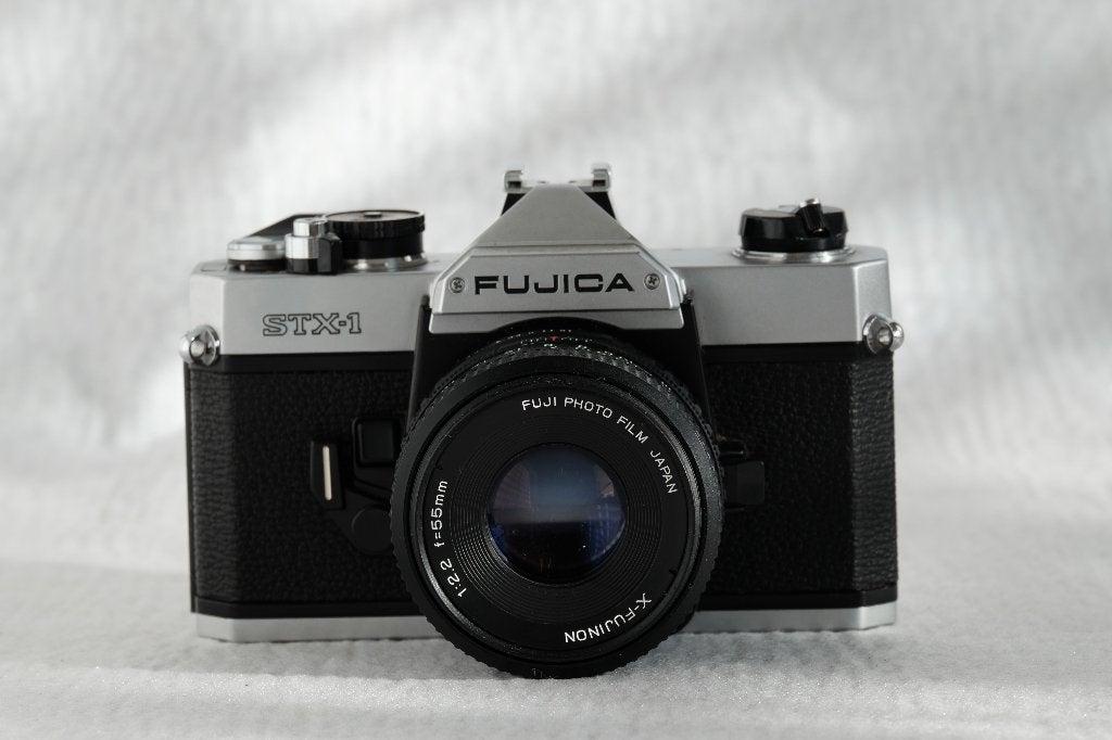 Fuji Fujica STX-1 en AX-1 camera met Fuji lenzen compact, Ophalen of Verzenden, Gebruikt, Compact, Fuji