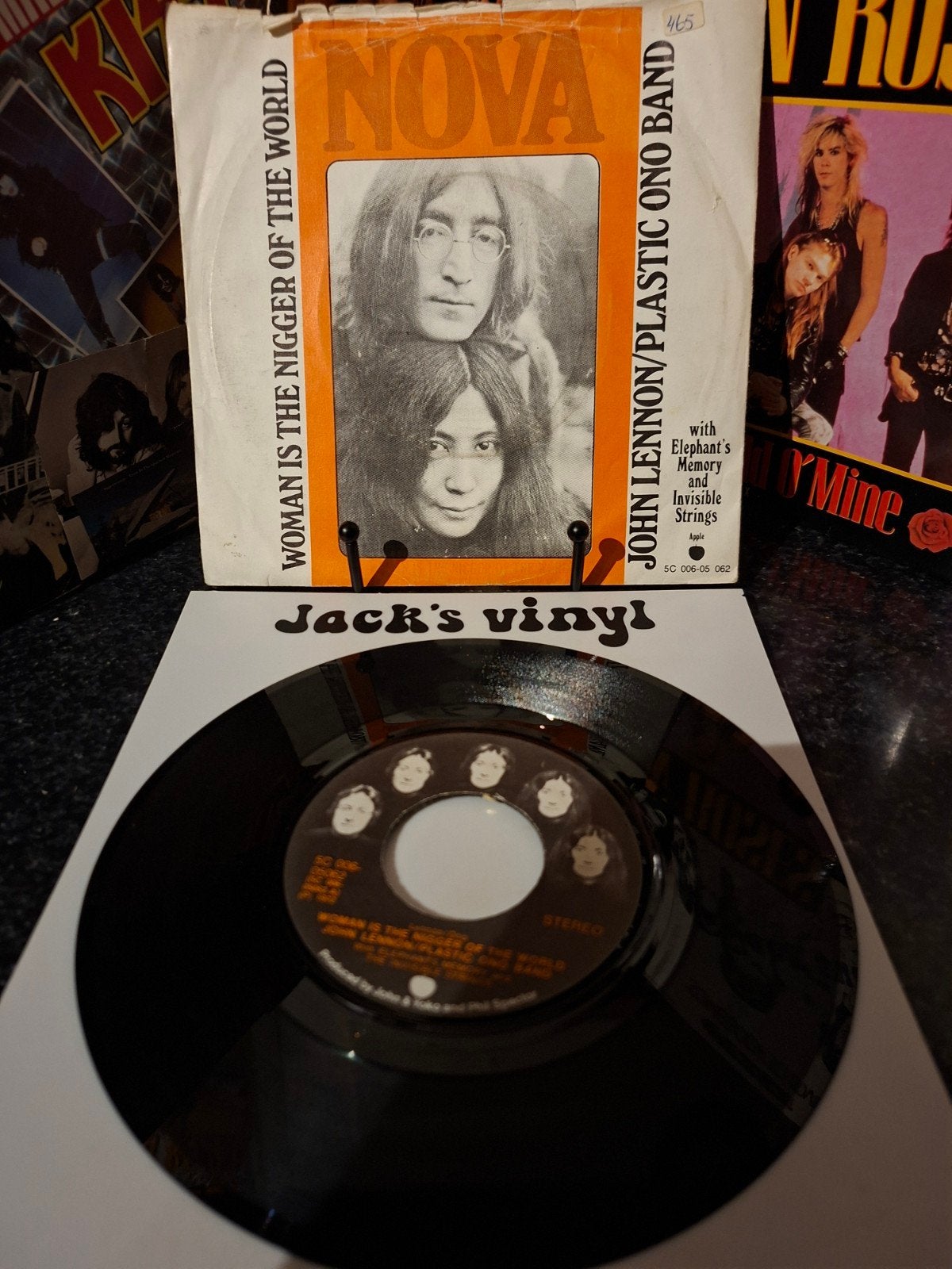 John Lennon/Plastic Ono Band - Woman Is The Nigger 1972, Cd's en Dvd's, Gebruikt, 7 inch, Ophalen of Verzenden, Beschermende buitenhoes