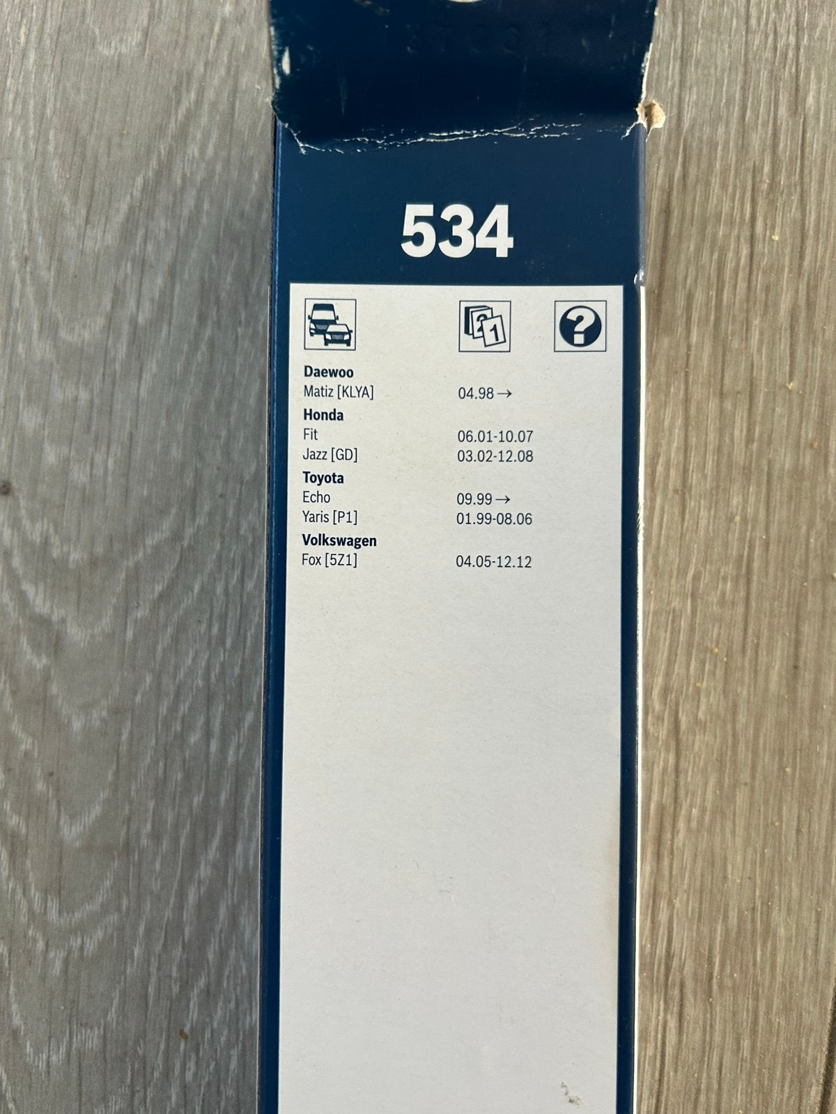 Bosch Twin Ruitenwissers 534 - Nieuw in verpakking, Auto-onderdelen, Ophalen, Nieuw, Daewoo