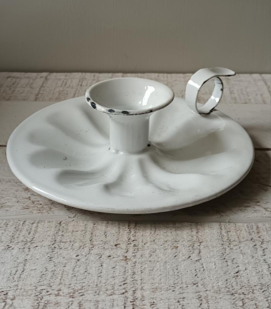 Vintage Witte Emaille blaker, Ophalen of Verzenden