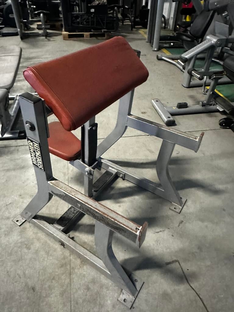 Hammer Strenght Scott Bench , Biceps Bankje, Sport en Fitness, Fitnessmaterialen, Ophalen, Gebruikt, Fitnessbank