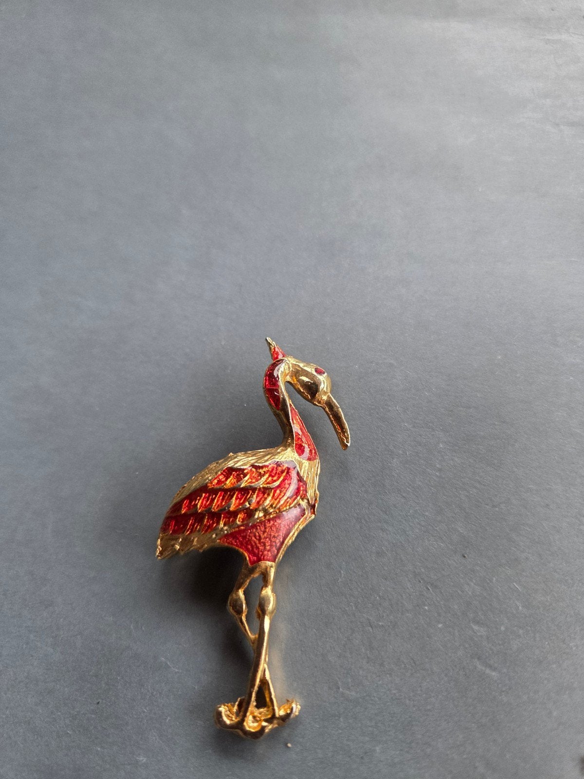 oude broche flamengo, Overige materialen, Verzenden, Zo goed als nieuw, Goud