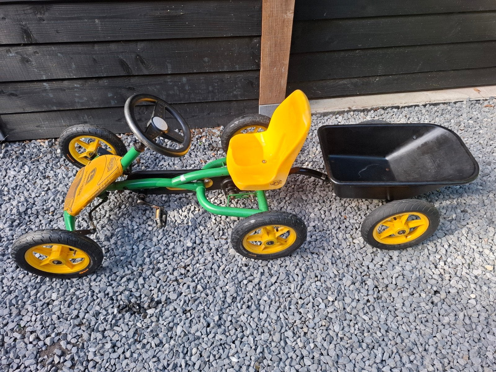 BERG John Deere skelter met aanhanger, Ophalen, Gebruikt, Trapvoertuig