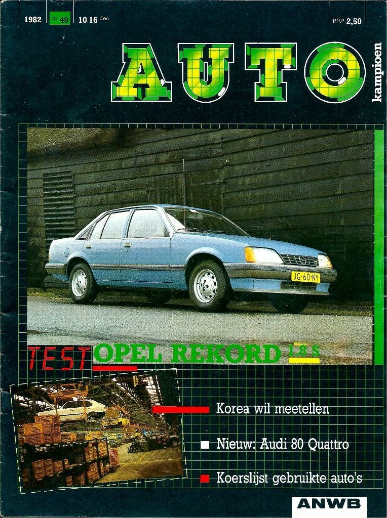 Autokampioen Opel Rekord 1.8S 1982, Ophalen of Verzenden, Gelezen, Opel