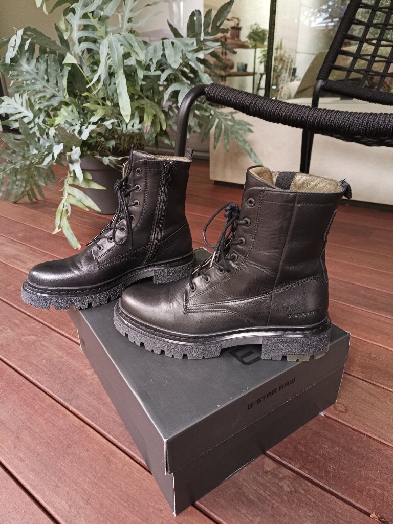 G star kafey veterboots. Maat 37. Z.g.a.n, Kleding | Dames, G -star, Zwart, Lage of Enkellaarzen, Ophalen of Verzenden