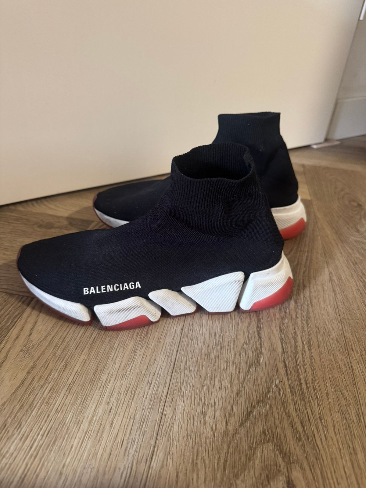 Z.G.A.N Balenciaga Speed Trainers 2.0 Zwart/Wit, Ophalen, Zwart, Sneakers of Gympen, Zo goed als nieuw