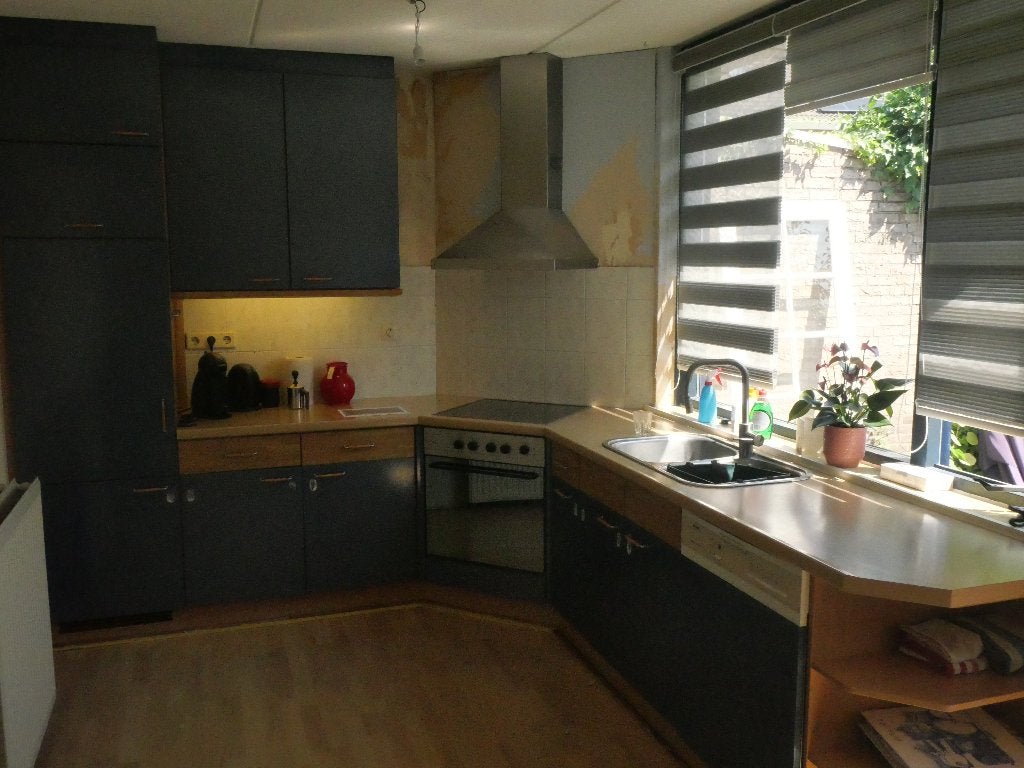 Complete keuken - Gratis, Gebruikt, Blauw, Hoekkeuken, Ophalen of Verzenden